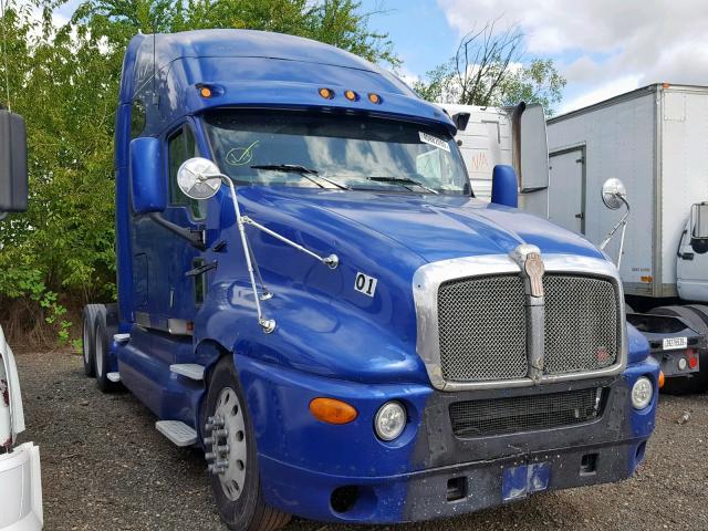 1XKTDB9X7YJ849291 - 2000 KENWORTH CONSTRUCTI BLUE photo 1