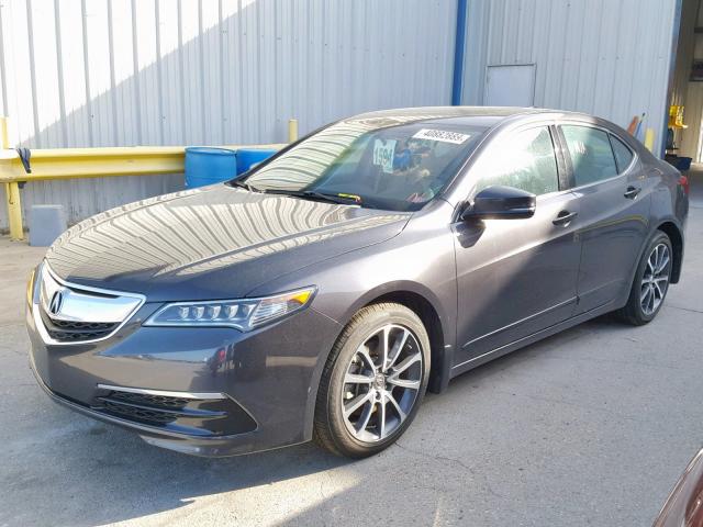 19UUB2F34FA009149 - 2015 ACURA TLX GRAY photo 2