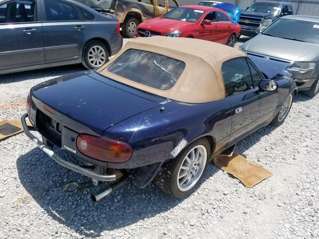 JM1NA3538T0711439 - 1996 MAZDA MX-5 MIATA BLUE photo 4