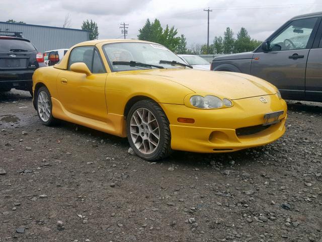 JM1NB353120229245 - 2002 MAZDA MX-5 MIATA YELLOW photo 1