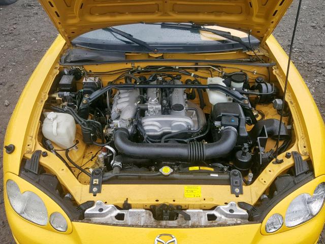 JM1NB353120229245 - 2002 MAZDA MX-5 MIATA YELLOW photo 7