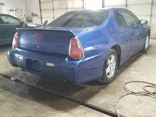 2G1WX12K149247347 - 2004 CHEVROLET MONTE CARL BLUE photo 4