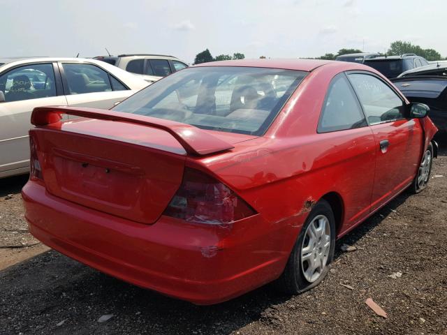 1HGEM21262L085466 - 2002 HONDA CIVIC DX RED photo 4