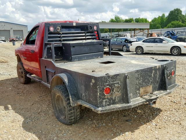 3D7MS46C35G767774 - 2005 DODGE RAM 3500 S RED photo 3