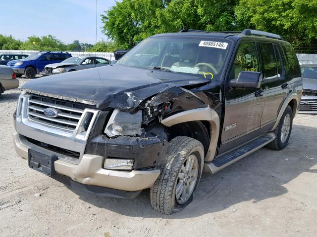 1FMEU74886UA21355 - 2006 FORD EXPLORER E BLACK photo 2