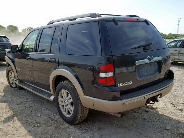 1FMEU74886UA21355 - 2006 FORD EXPLORER E BLACK photo 3