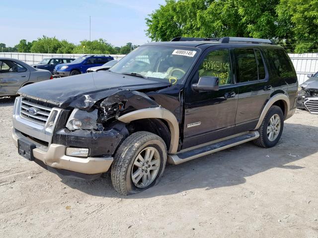 1FMEU74886UA21355 - 2006 FORD EXPLORER E BLACK photo 9