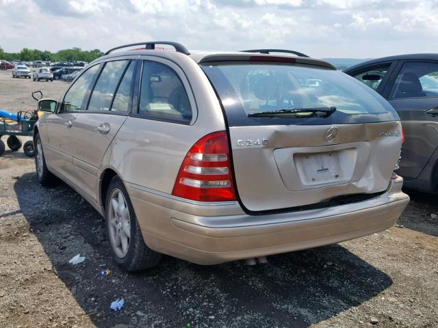 WDBRH81J63F327878 - 2003 MERCEDES-BENZ C 240 SPOR BEIGE photo 3