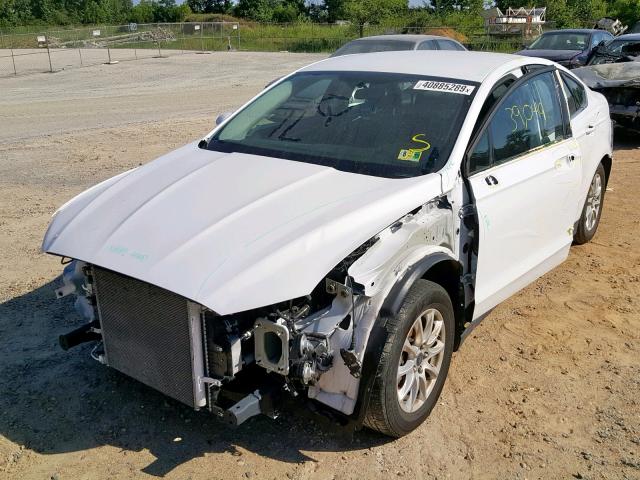 3FA6P0G70GR351645 - 2016 FORD FUSION S WHITE photo 2