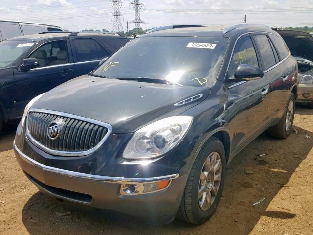 5GAKVDED2CJ189022 - 2012 BUICK ENCLAVE BLACK photo 2