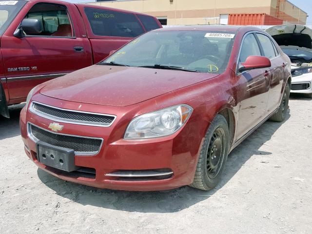 1G1ZJ57799F122900 - 2009 CHEVROLET MALIBU 2LT RED photo 2