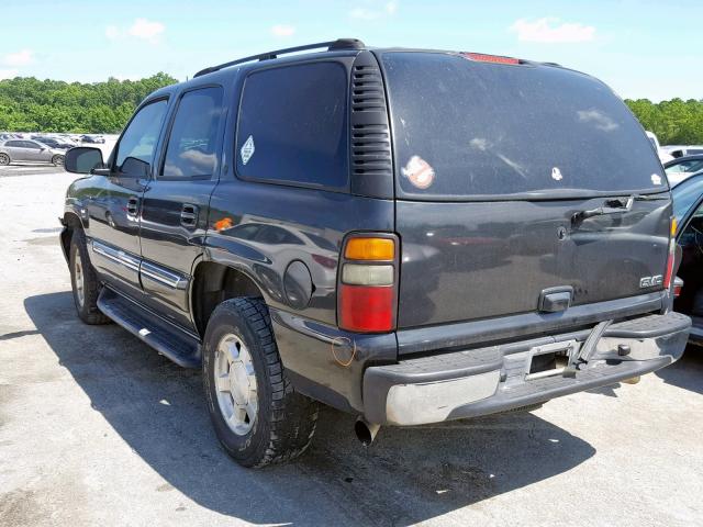 1GKEC13Z14R235610 - 2004 GMC YUKON BLACK photo 3