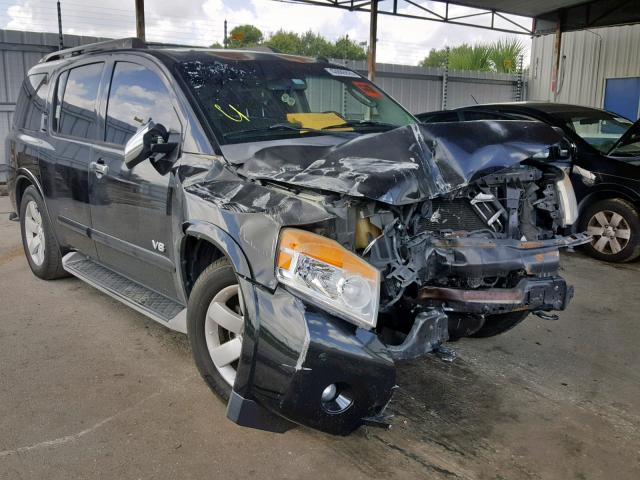 5N1BA08D68N626563 - 2008 NISSAN ARMADA SE BLACK photo 1