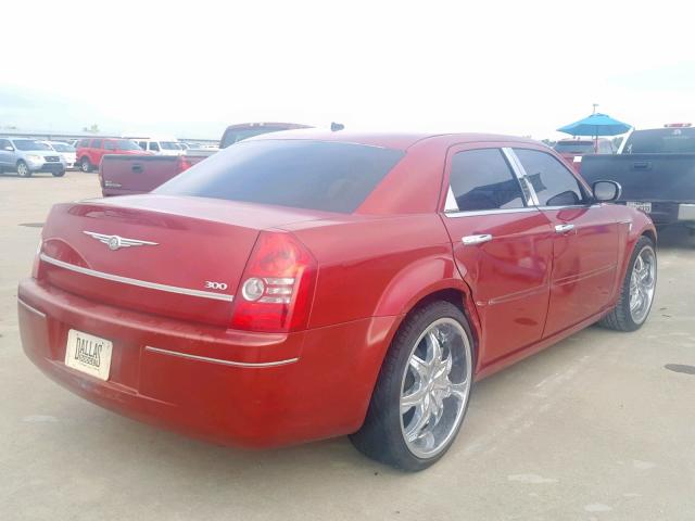 2C3KA43R68H243783 - 2008 CHRYSLER 300 LX RED photo 4