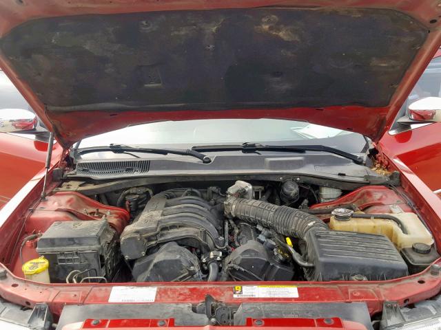 2C3KA43R68H243783 - 2008 CHRYSLER 300 LX RED photo 7