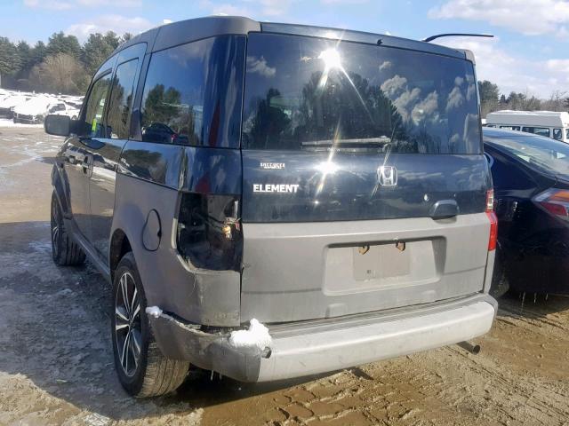 5J6YH28534L008227 - 2004 HONDA ELEMENT EX BLACK photo 3