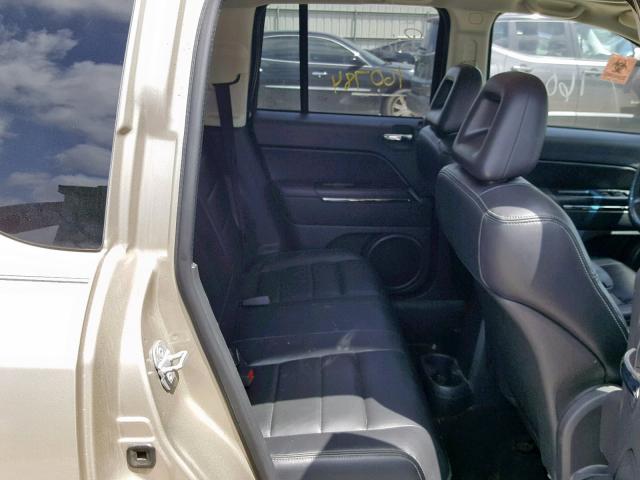 1J4FT57B79D201383 - 2009 JEEP COMPASS LI ოქროსფერი ფოტო 6