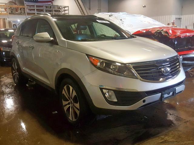 KNDPCCA25B7091526 - 2011 KIA SPORTAGE E SILVER photo 1