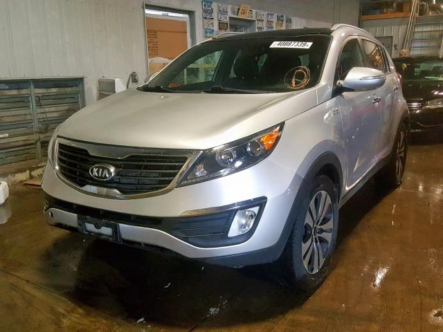 KNDPCCA25B7091526 - 2011 KIA SPORTAGE E SILVER photo 2