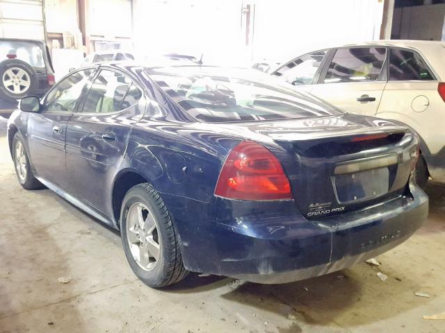 2G2WP552881165585 - 2008 PONTIAC GRAND PRIX BLUE photo 3