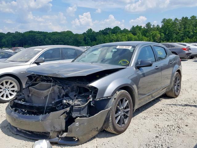 1B3BD4FB8BN572521 - 2011 DODGE AVENGER EX GRAY photo 2