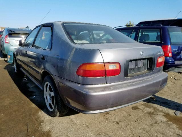 JHMEG8643SS044879 - 1995 HONDA CIVIC DX GRAY photo 3