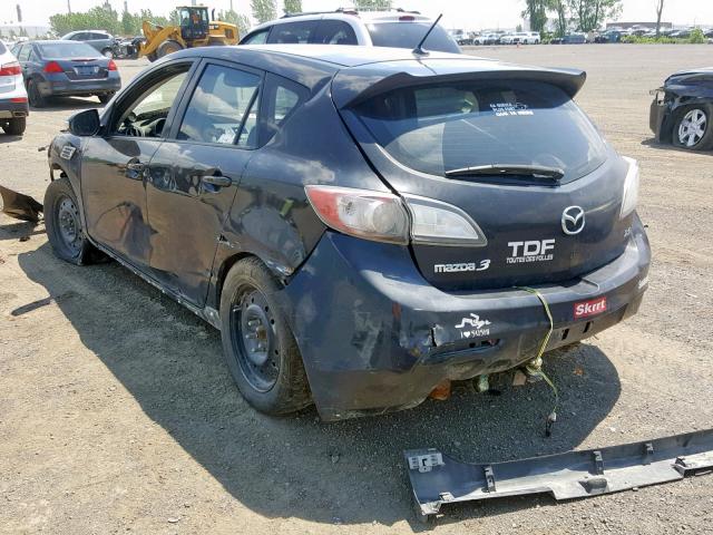 JM1BL1H53A1153103 - 2010 MAZDA 3 S BLACK photo 3