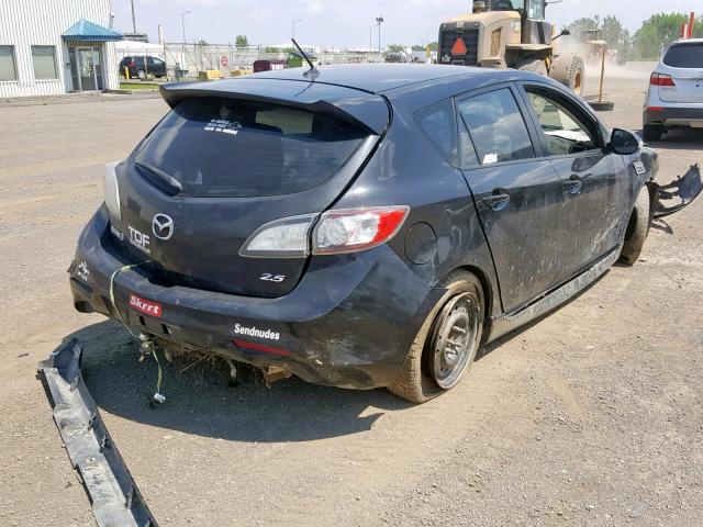 JM1BL1H53A1153103 - 2010 MAZDA 3 S BLACK photo 4