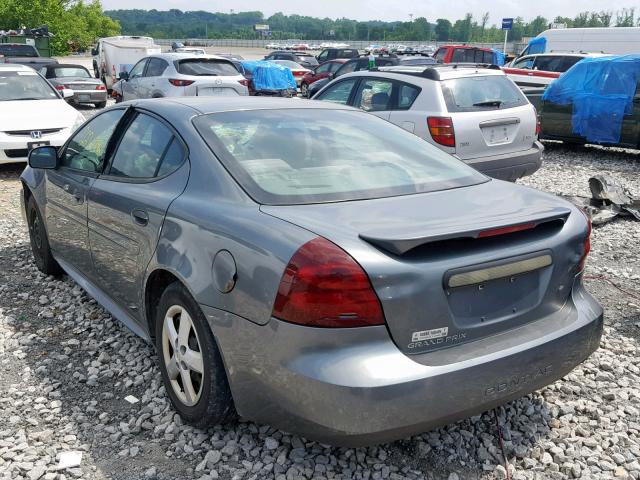 2G2WP522051240280 - 2005 PONTIAC GRAND PRIX GRAY photo 3