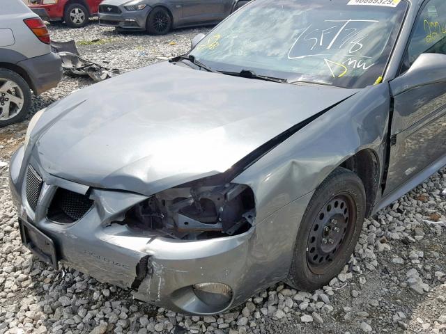 2G2WP522051240280 - 2005 PONTIAC GRAND PRIX GRAY photo 9