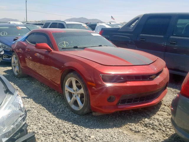 2G1FF1E39F9184668 - 2015 CHEVROLET CAMARO LT RED photo 1