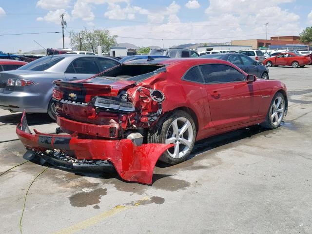 2G1FF1E39F9184668 - 2015 CHEVROLET CAMARO LT RED photo 4