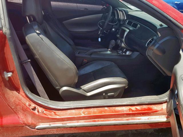 2G1FF1E39F9184668 - 2015 CHEVROLET CAMARO LT RED photo 5