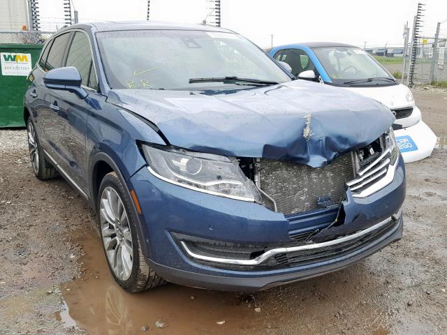 2LMPJ8LP9JBL12935 - 2018 LINCOLN MKX RESERV BLUE photo 1