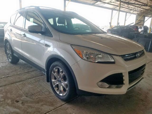 1FMCU9HX5DUA23890 - 2013 FORD ESCAPE SEL WHITE photo 1