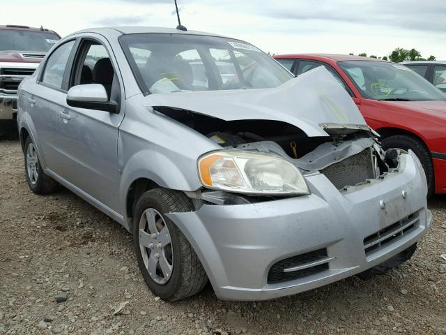 KL1TD56E19B613237 - 2009 CHEVROLET AVEO LS SILVER photo 1