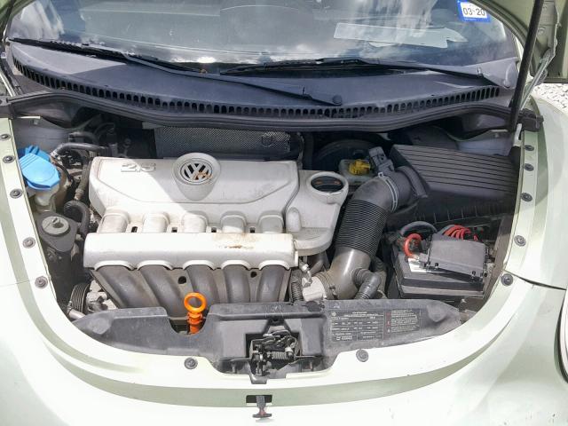 3VWPW31C79M511493 - 2009 VOLKSWAGEN NEW BEETLE მწვანე ფოტო 7