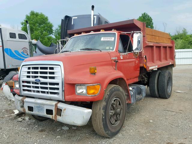 1FDNF70J1WVA21145 - 1998 FORD F700 RED photo 2