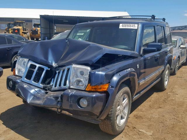 1J8HG58T89C542056 - 2009 JEEP COMMANDER BLUE photo 2