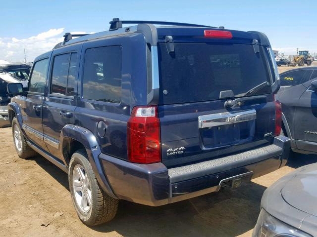 1J8HG58T89C542056 - 2009 JEEP COMMANDER BLUE photo 3