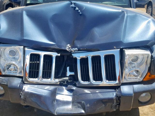 1J8HG58T89C542056 - 2009 JEEP COMMANDER BLUE photo 7