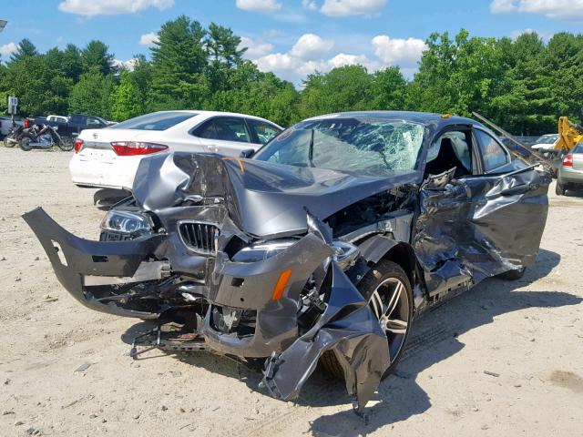 WBA2H9C34HV642437 - 2017 BMW 230XI GRAY photo 2