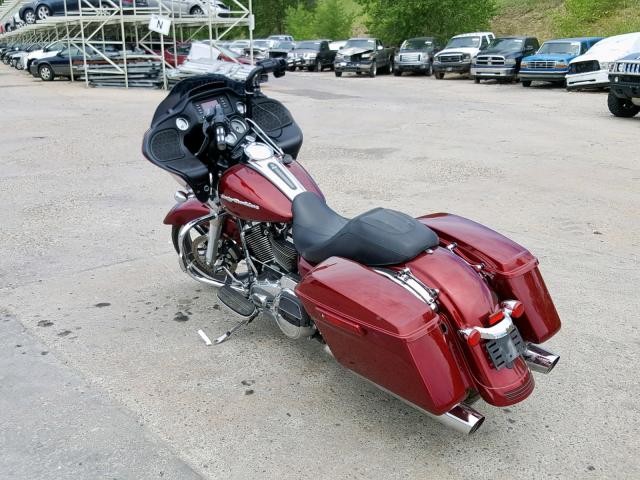 1HD1KHC17HB680950 - 2017 HARLEY-DAVIDSON FLTRX ROAD MAROON photo 3