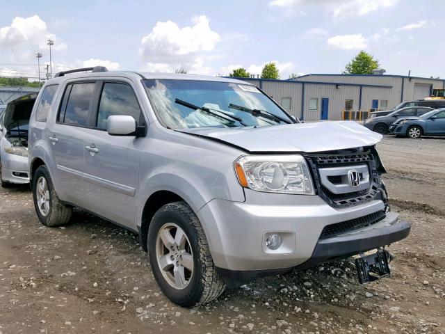 5FNYF4H70BB079281 - 2011 HONDA PILOT EXLN SILVER photo 1