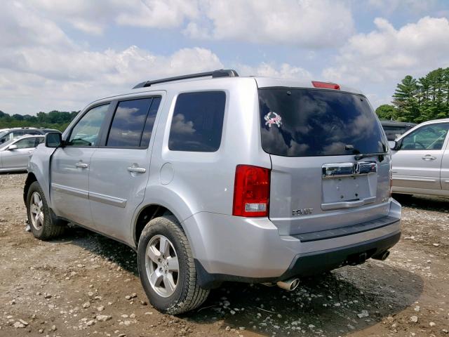 5FNYF4H70BB079281 - 2011 HONDA PILOT EXLN SILVER photo 3