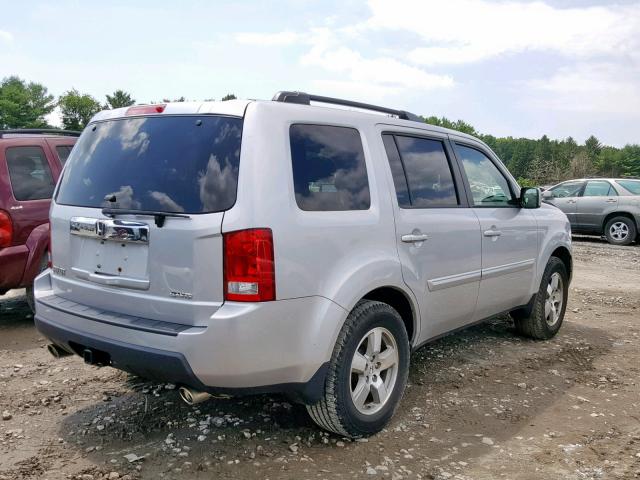 5FNYF4H70BB079281 - 2011 HONDA PILOT EXLN SILVER photo 4