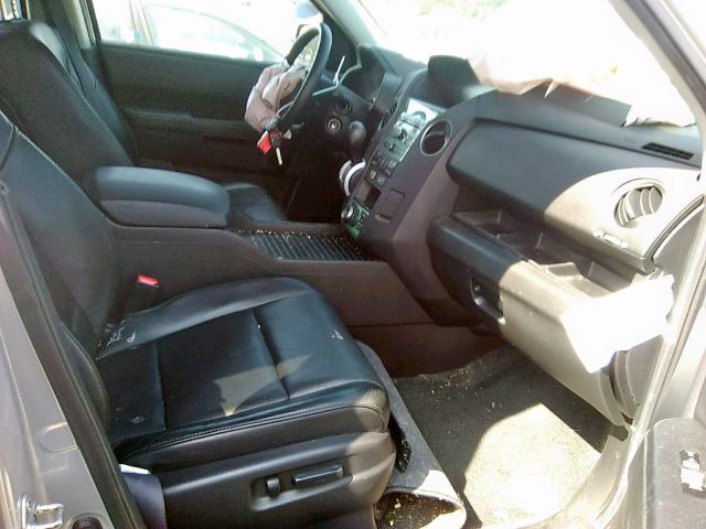 5FNYF4H70BB079281 - 2011 HONDA PILOT EXLN SILVER photo 5