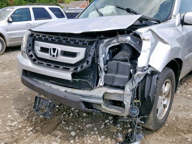 5FNYF4H70BB079281 - 2011 HONDA PILOT EXLN SILVER photo 9