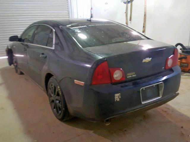 1G1ZH57B08F197838 - 2008 CHEVROLET MALIBU 1LT BLACK photo 3