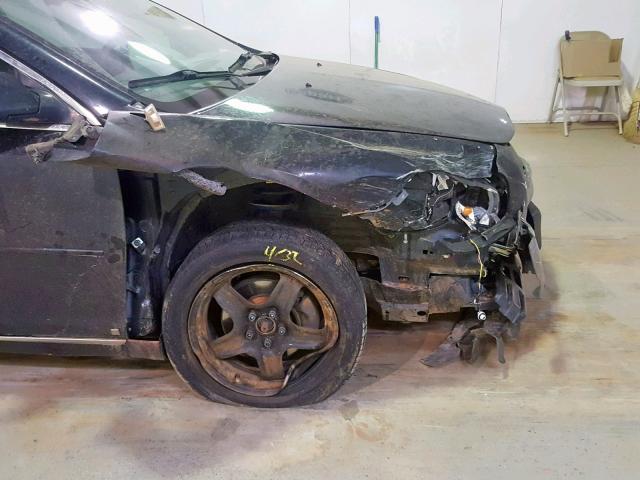 1G1ZH57B08F197838 - 2008 CHEVROLET MALIBU 1LT BLACK photo 9